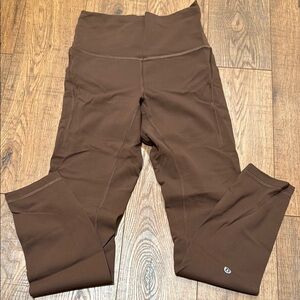 Lululemon Wunder train high rise with pockets 25”